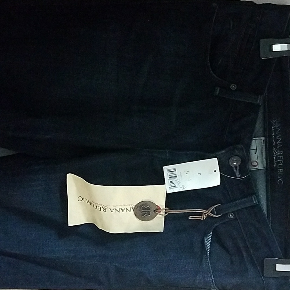 NWT Banana Republic Premium Dark Wash Flare Jean